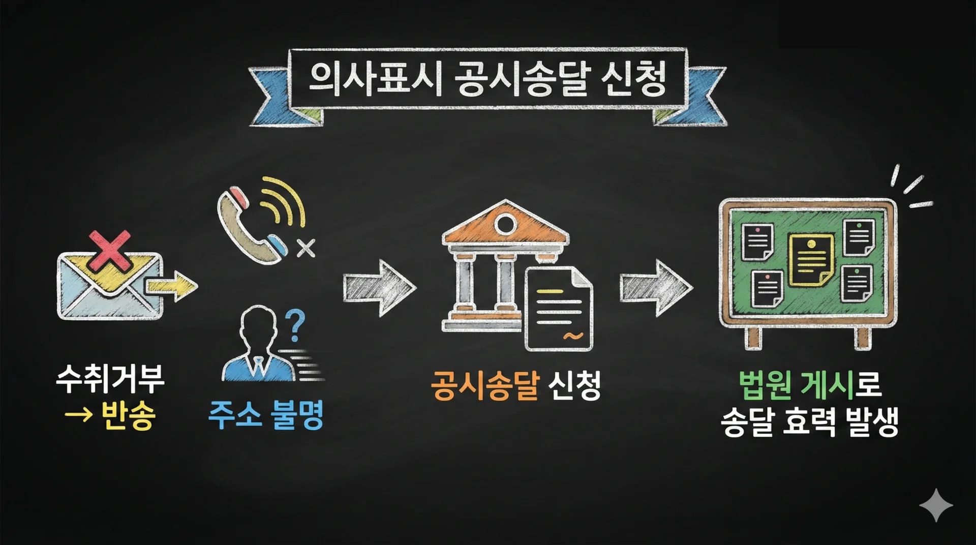 의사표시 공시송달 신청 절차