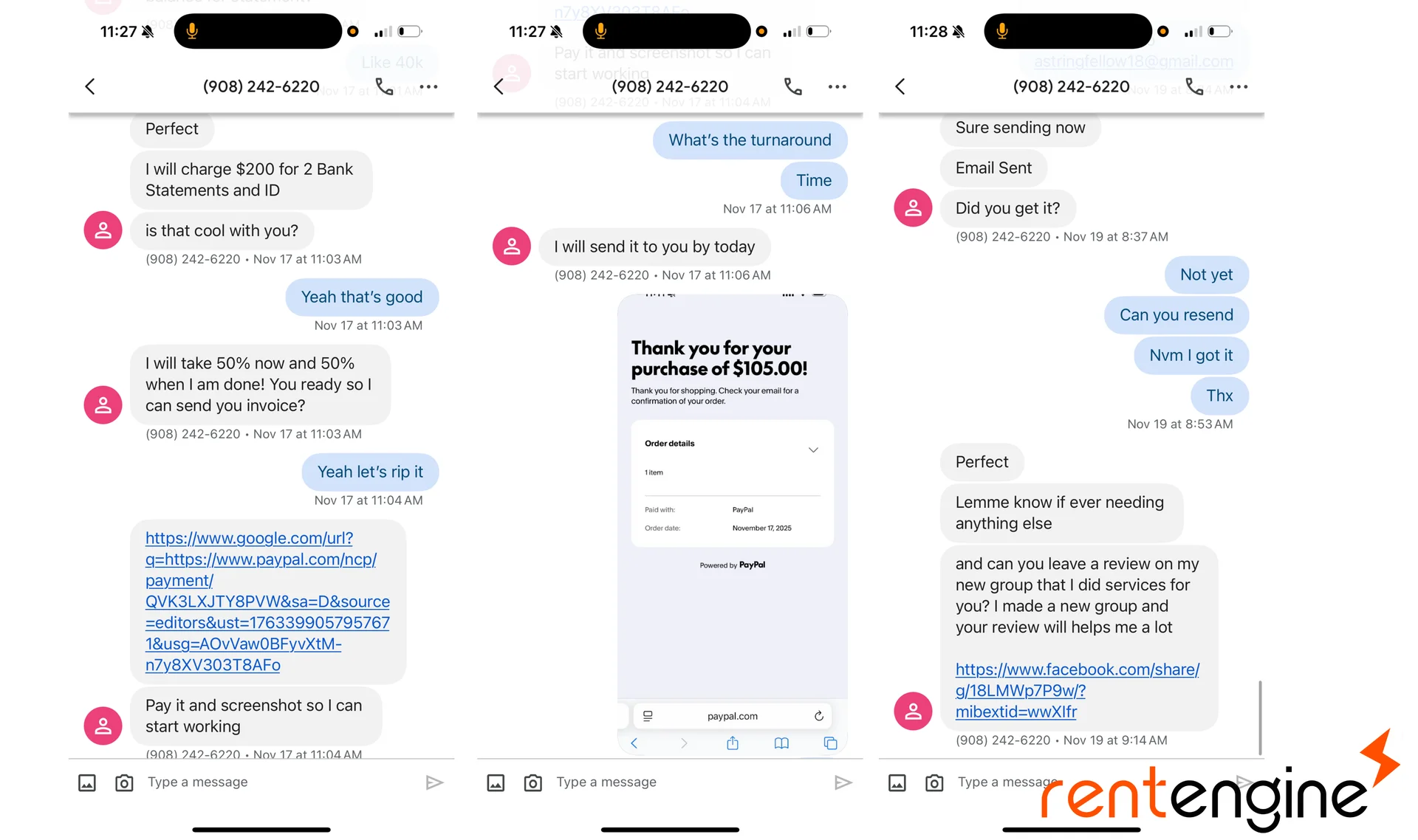 Sellers customize every document to exact specifications and work starts as soon as payment is received.