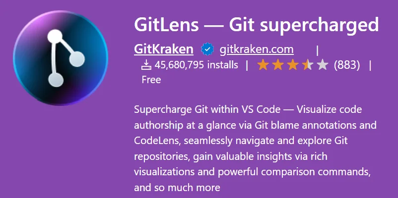 추천 VS Code 익스텐션: GitLens