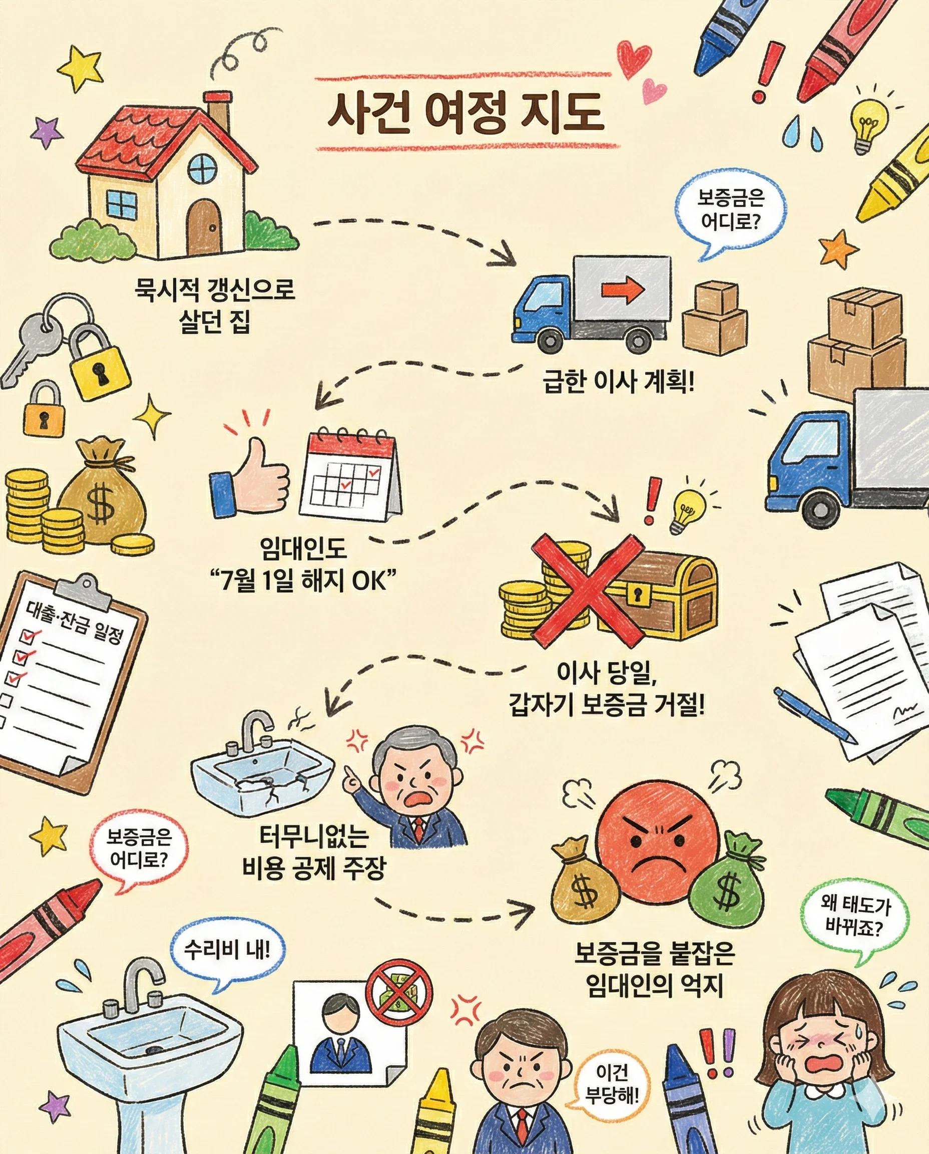 묵시적 갱신 사건 흐름