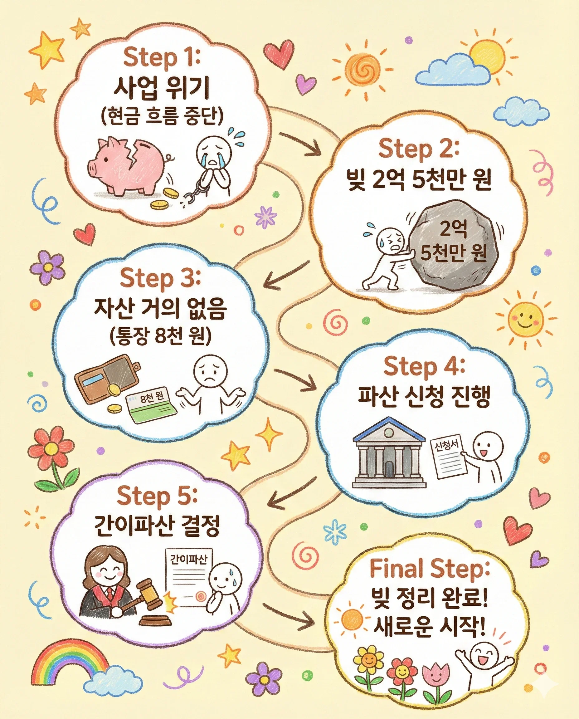 파산선고 타임라인