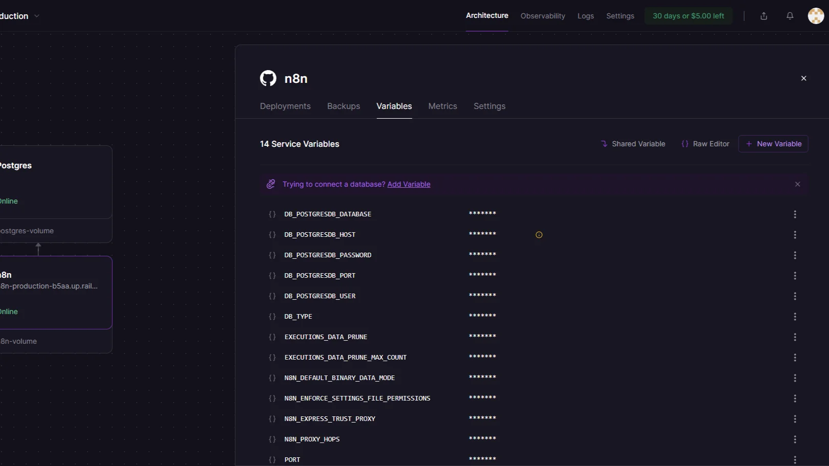 n8n-뉴베리어블-설정화면