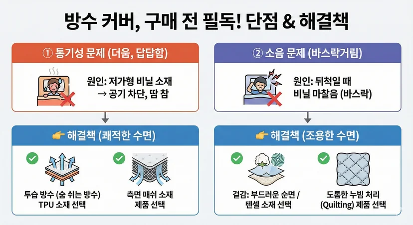 방수커버 단점 및 해결책
