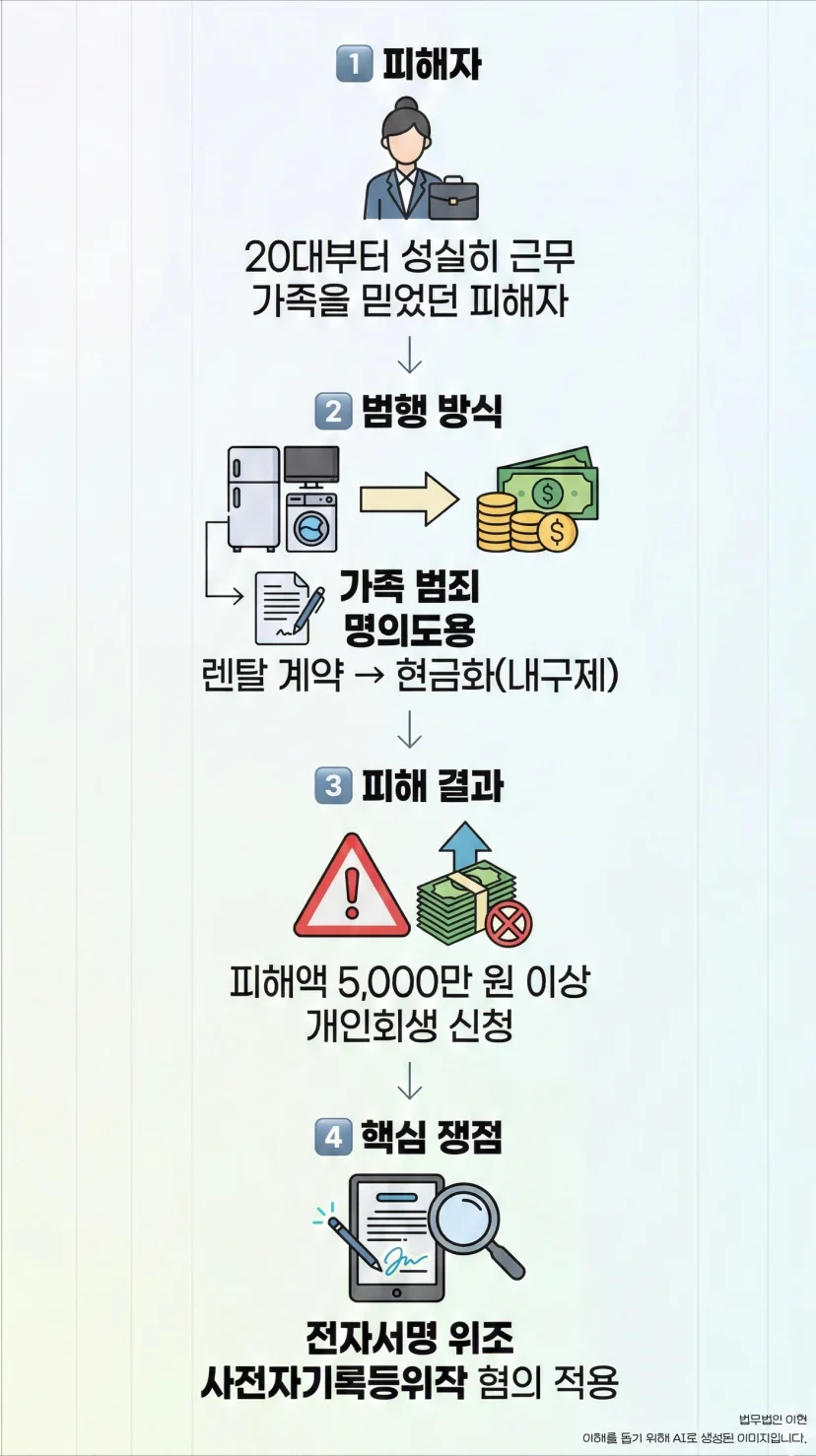 사문서위조 타임라인 