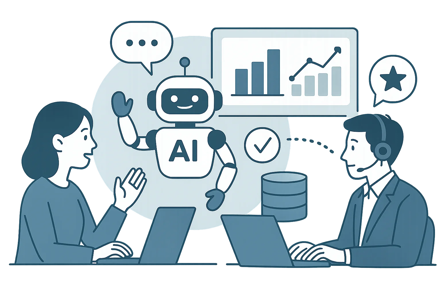 통합형 AI고객센터, CS상담, CS외주, 콜센터아웃소싱