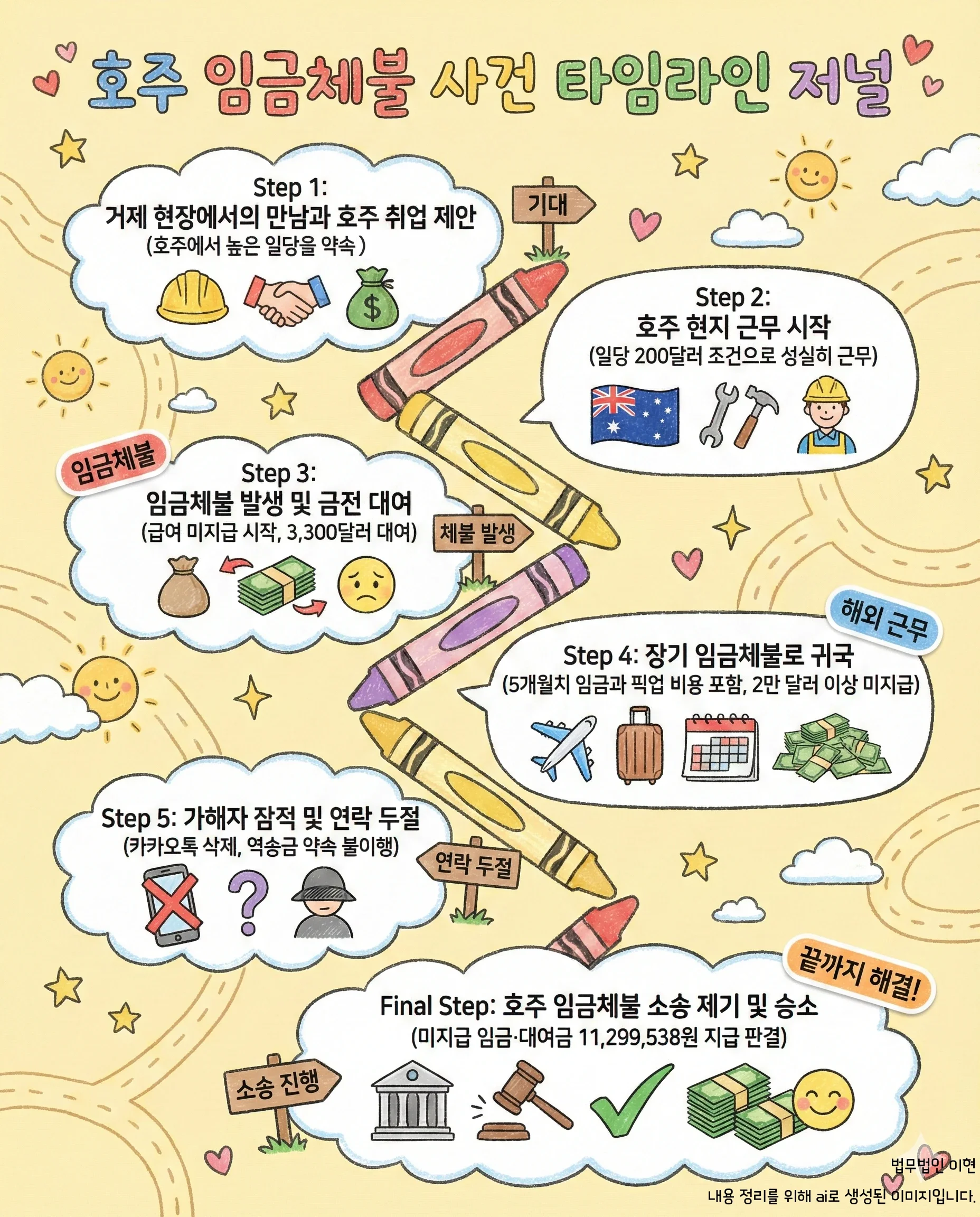 임금체불 사건 타임라인