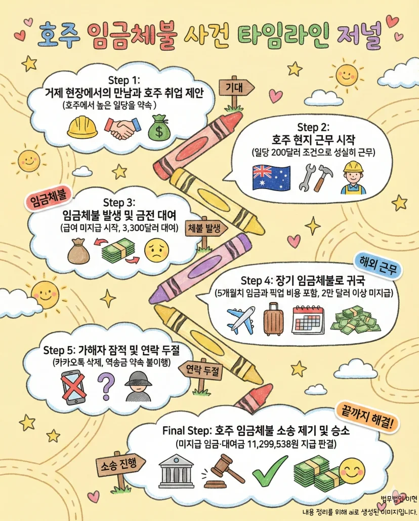 임금체불 사건 타임라인