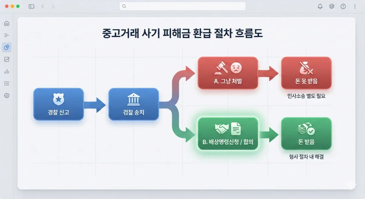 중고거래 사기 피해금 환급 절차 배상명령신청 방법