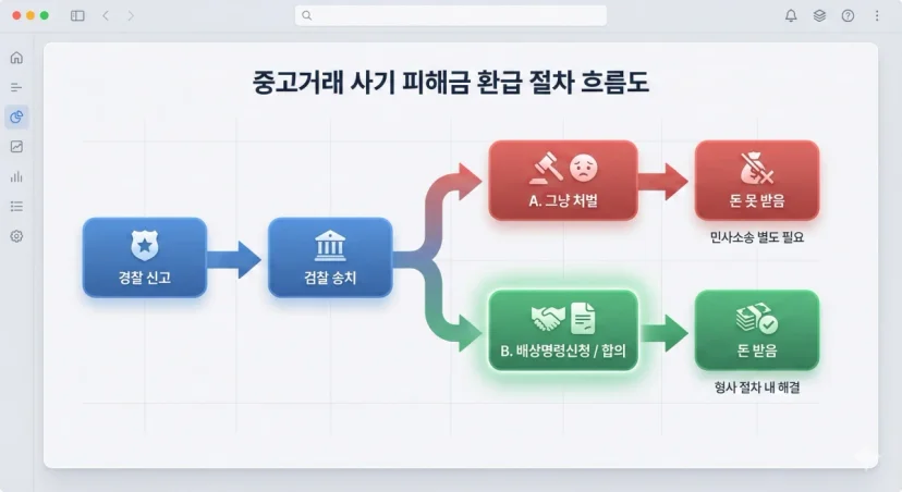 중고거래 사기 피해금 환급 절차 배상명령신청 방법