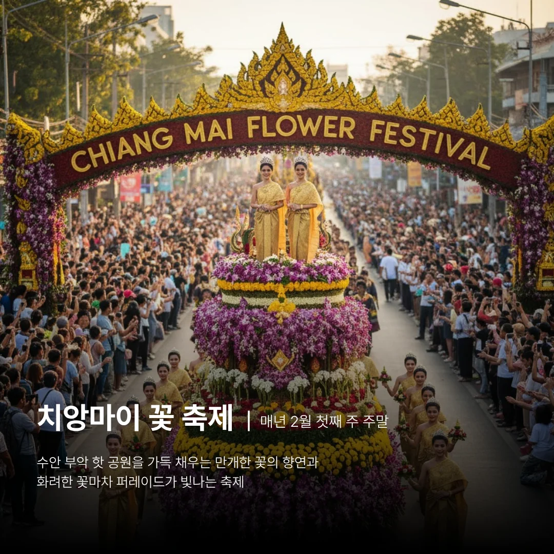 치앙마이, 치앙마이 여행, 치앙마이 축제, 치앙마이 꽃 축제