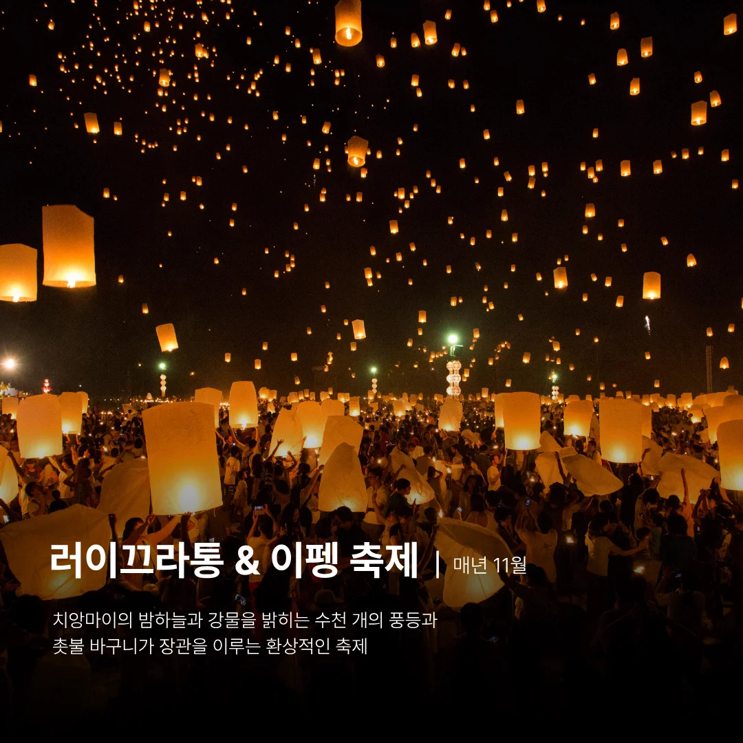 치앙마이, 치앙마이 여행, 치앙마이 축제, 치앙마이 등불 축제, 러이끄라통
