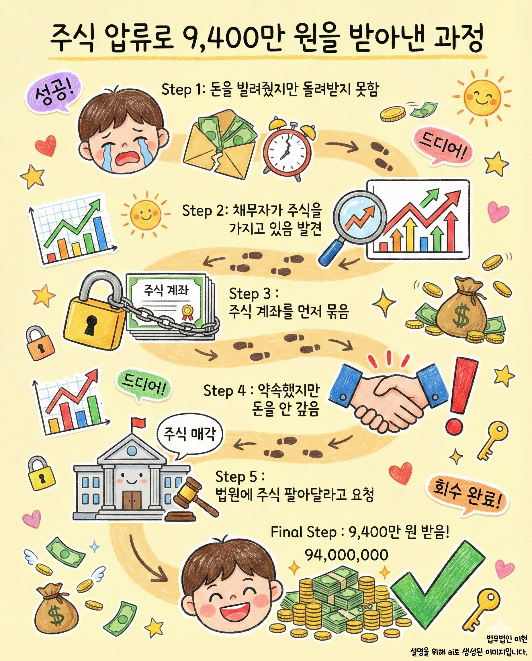 전자주식압류 ai 이미지