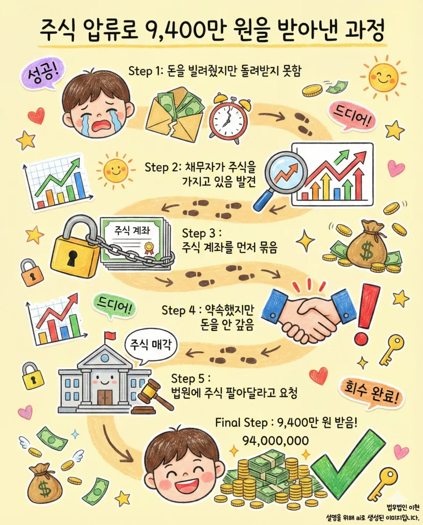 전자주식압류 ai 이미지