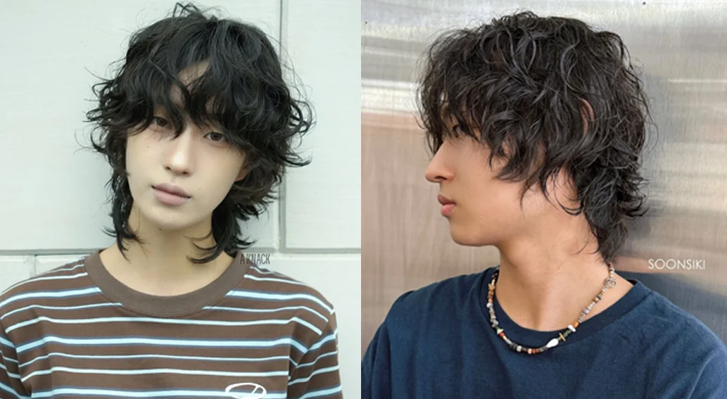 2026 남자 패션 모델 트렌드 – 젠더리스 무드의 중단발 헤어를 한 남자 모델