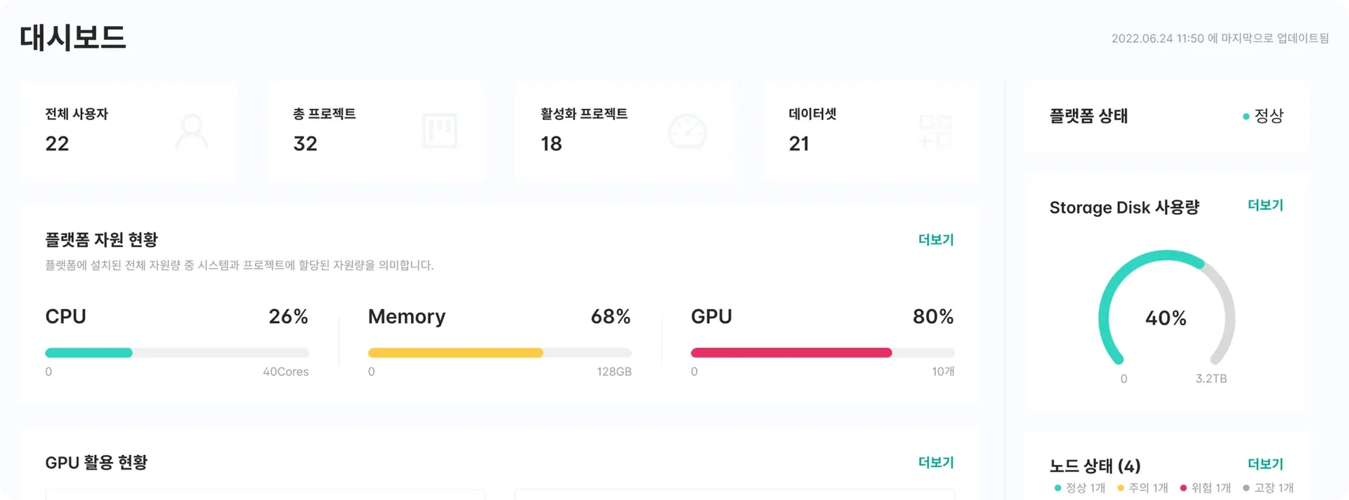 예니퍼 yennefer 데이터 대시보드