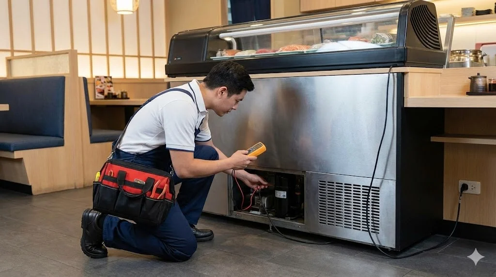 신속한 부품 수급과 전문적인 수리 서비스를 제공하는 브랜드의 쇼케이스 유지보수 현장