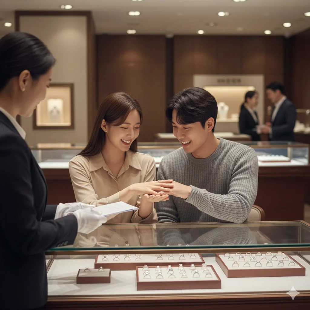 웨딩링투어 처음이라면 필독! 청담/종로/백화점 동선, 결혼반지 견적 비교표, 소재·다이아·착용감·AS 체크리스트까지 한 번에 정리했습니다.