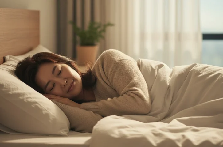 갱년기 불면증 해결 후기 속 주인공 가상 이미지 