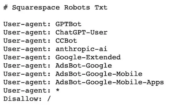 robots.txt ai