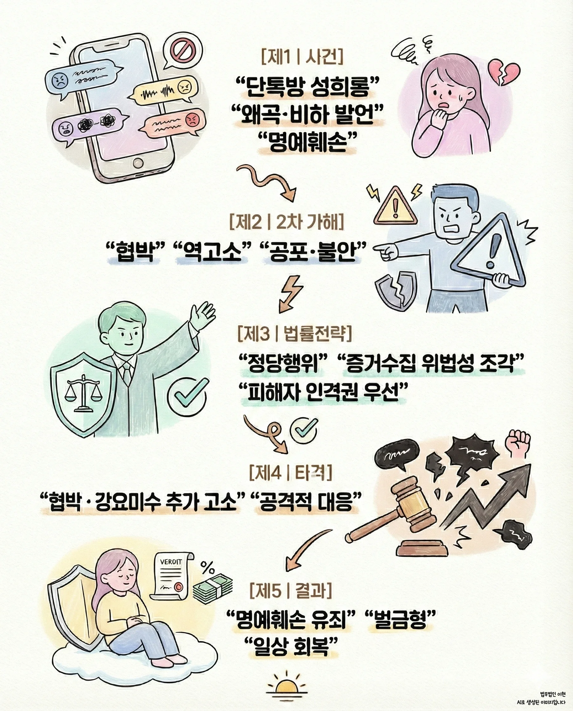 단톡방 명예훼손 성희롱 사건 해결 절차