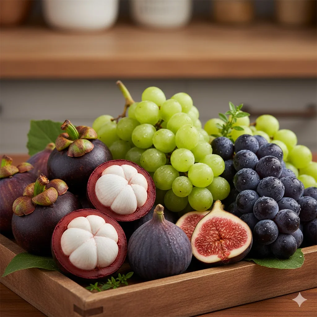 탕후루의 주재료인 신선하고 다양한 프리미엄 제철 과일들