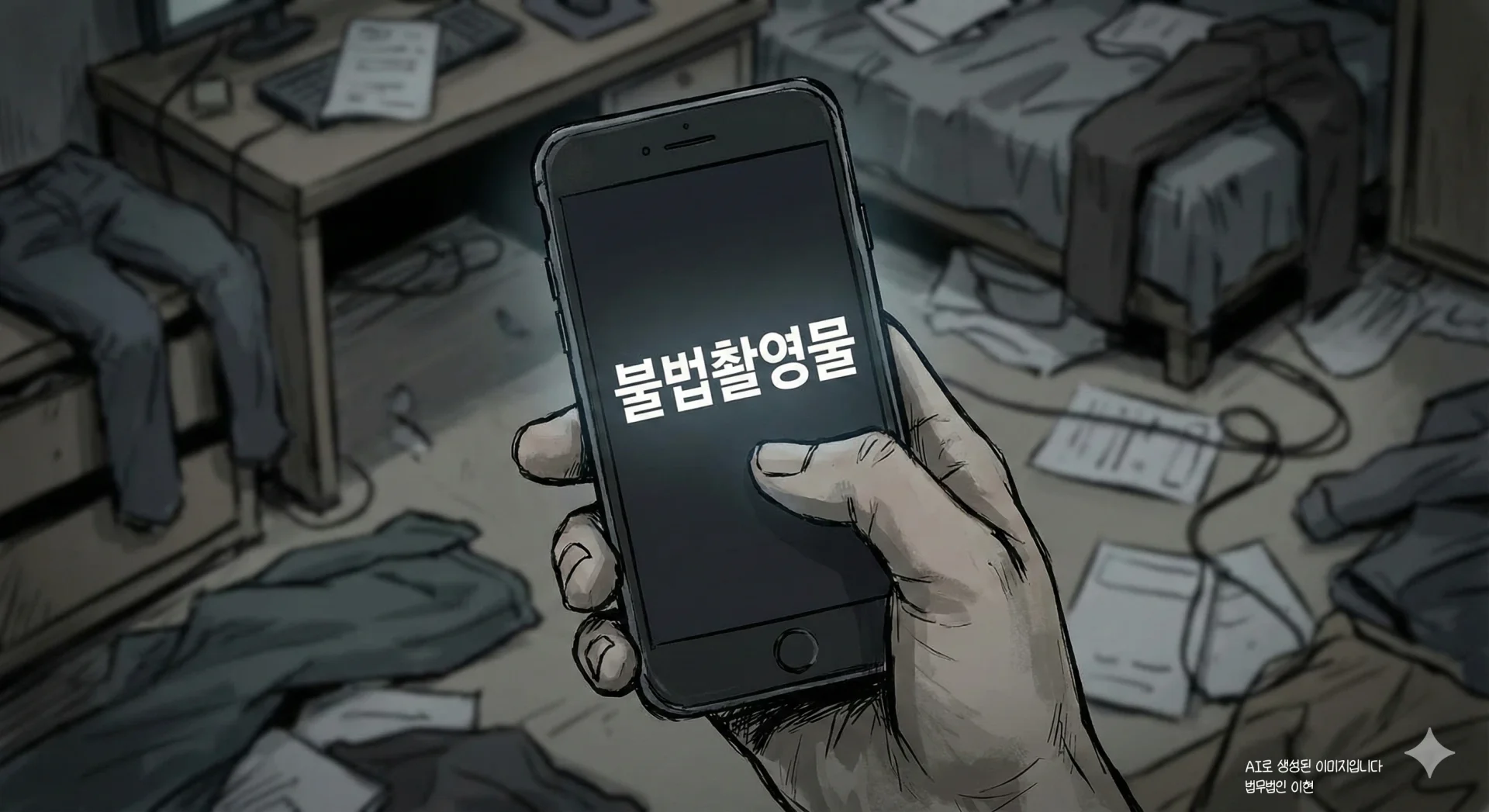 불법촬영물 소지 아청법 위반 이미지 