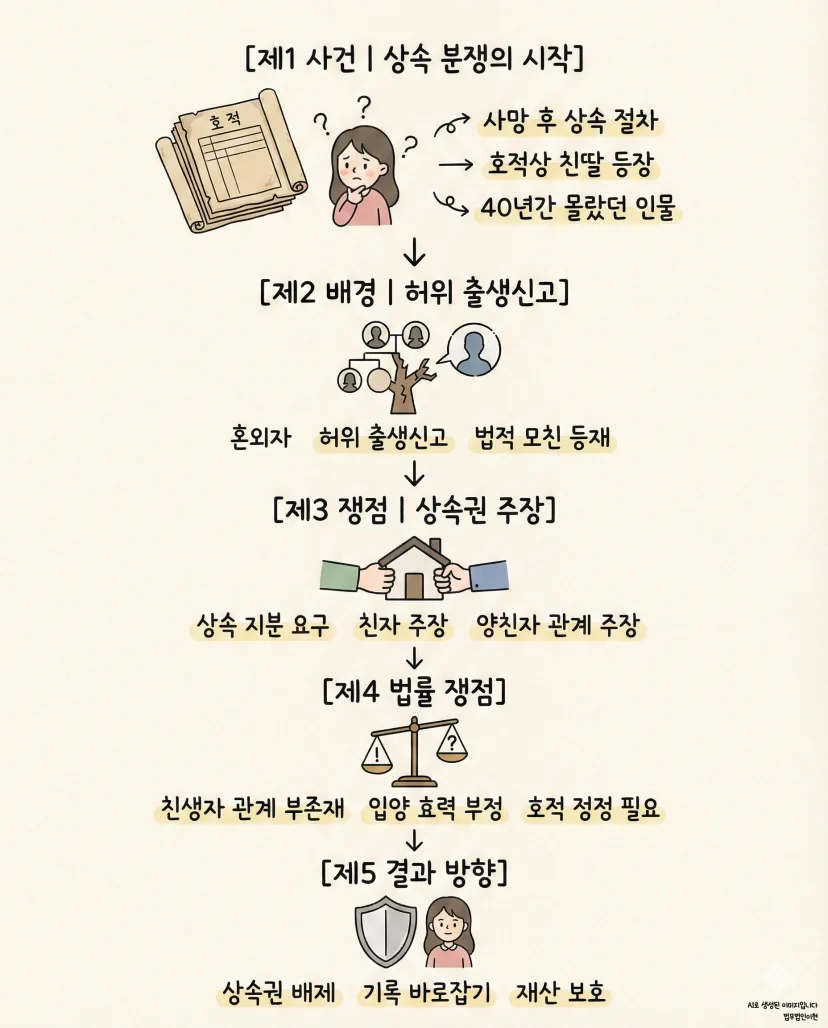 친자확인검사 필요한 상속분쟁 사건