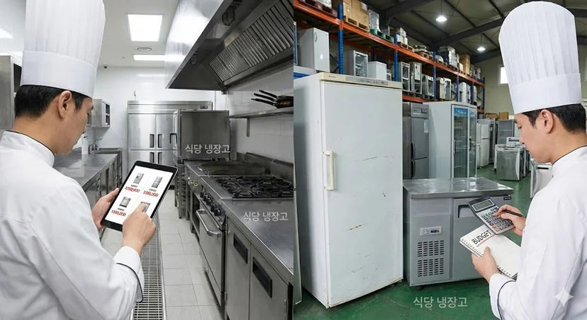 식당 냉장고