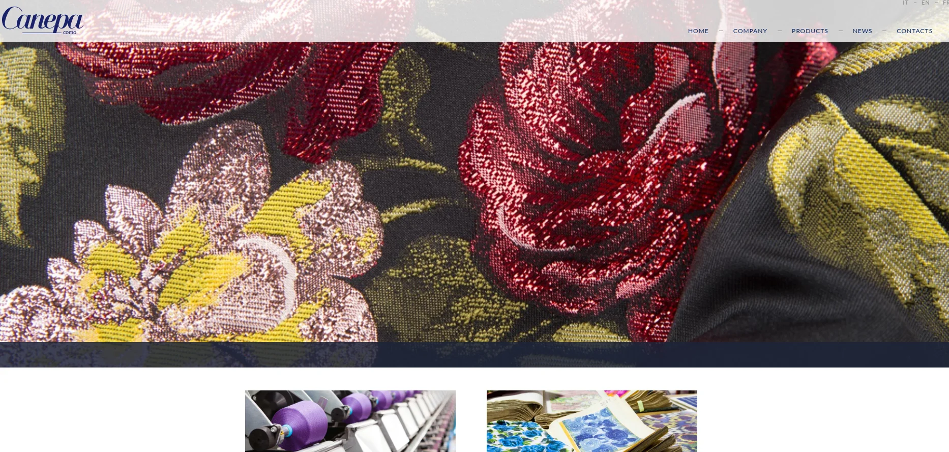 이탈리아 코모의 상징적 텍스타일 제조사 카네파(Canepa)를 분석합니다. 'Save the Water' 프로젝트를 통한 친환경 공정과 럭셔리 실크, 캐시미어 원단의 독보적인 기술력을 확인하세요.