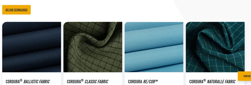 군용 장비부터 스트릿 패션까지 점령한 코듀라(CORDURA®) 원단의 모든 것. 고강도 나일론 기술력, 에코메이드(EcoMade) 지속 가능성, 브랜드별 라인업 및 내구성의 비밀을 확인하세요.