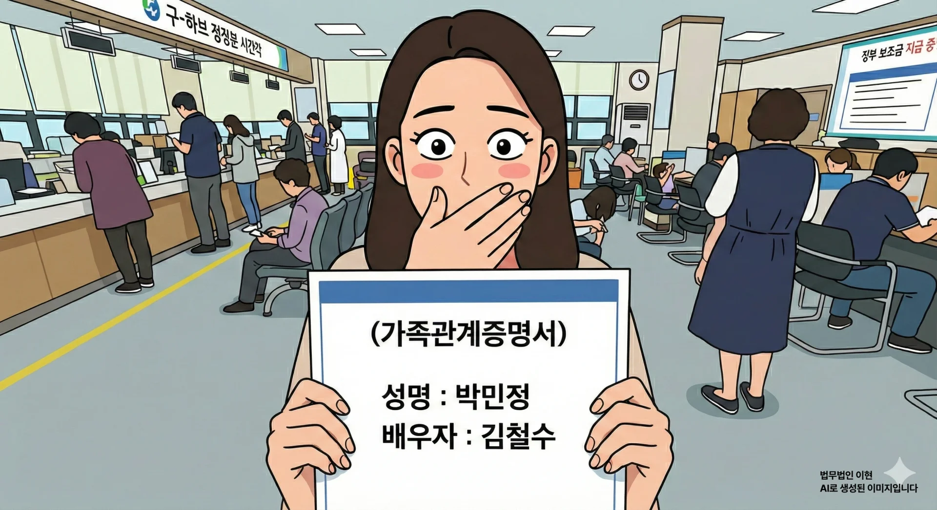 집 나간 남편 주소지 등록 