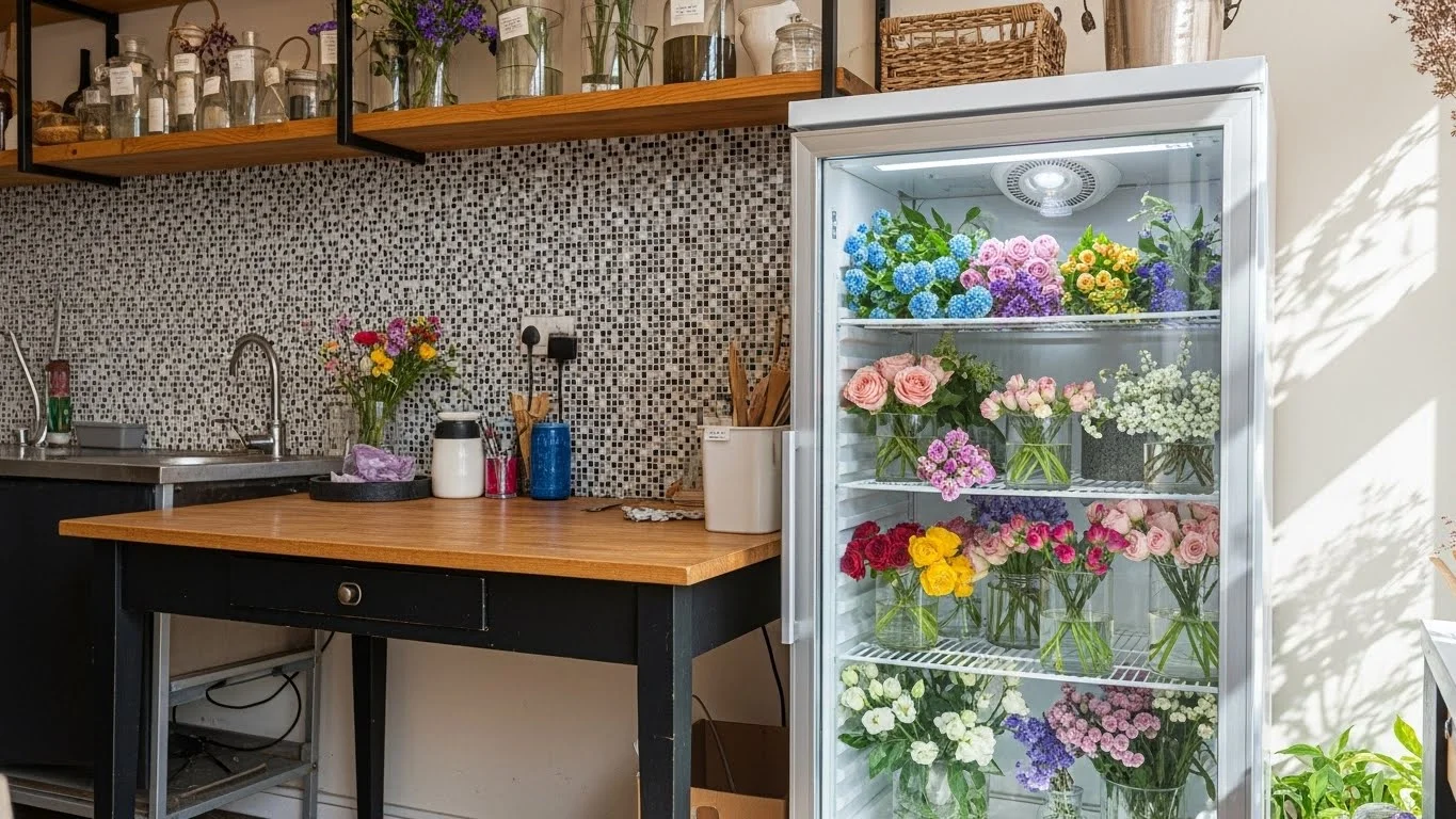 미니꽃냉장고
