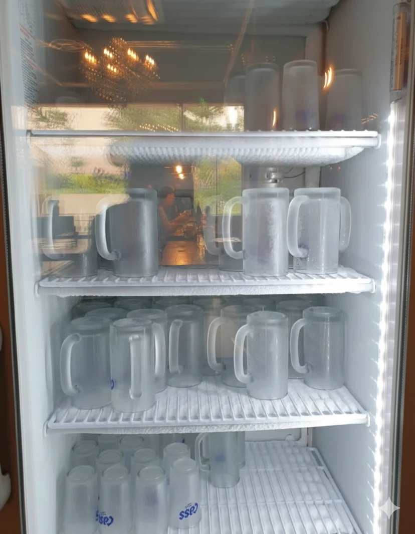 맥주잔 냉동고