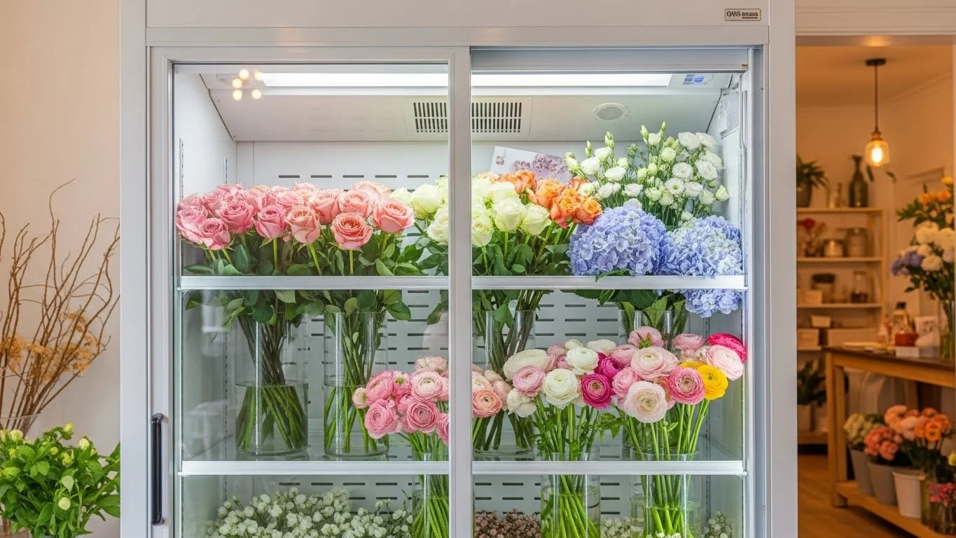 꽃집 냉장고