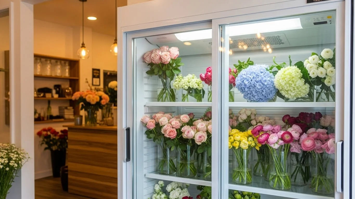 꽃집 냉장고
