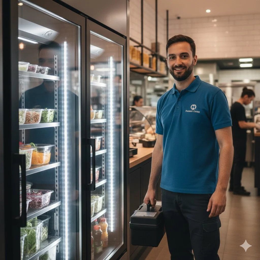 샐러드바 냉장고