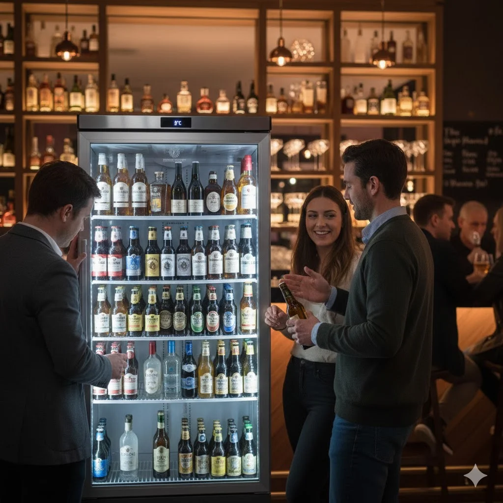 주류냉장고 내부 진열 예시
