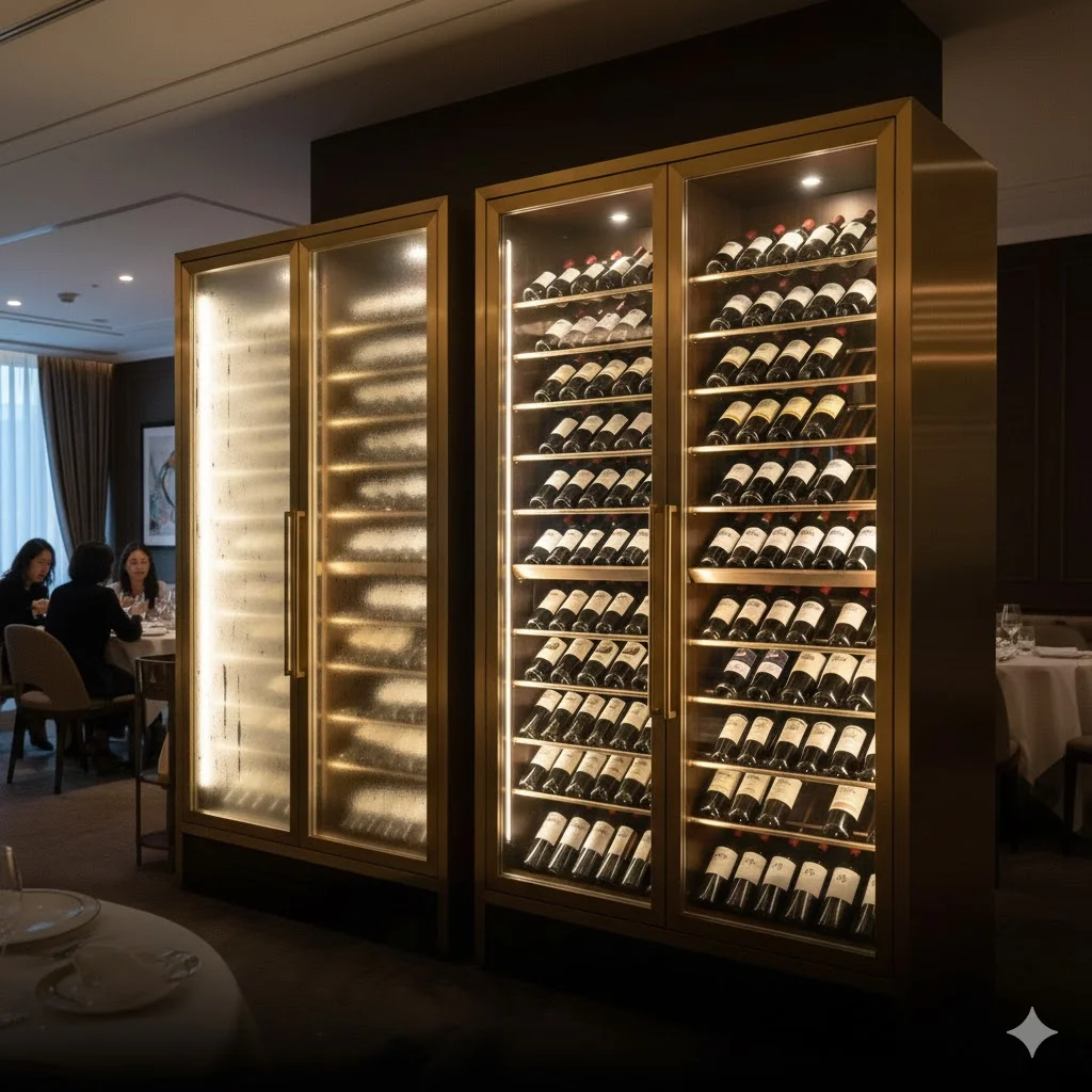 습도가 높은 환경에서도 결로 없이 상품을 선명하게 노출해 주는 노듀 기술은 와인의 가치를 고객에게 직접적으로 전달합니다. 