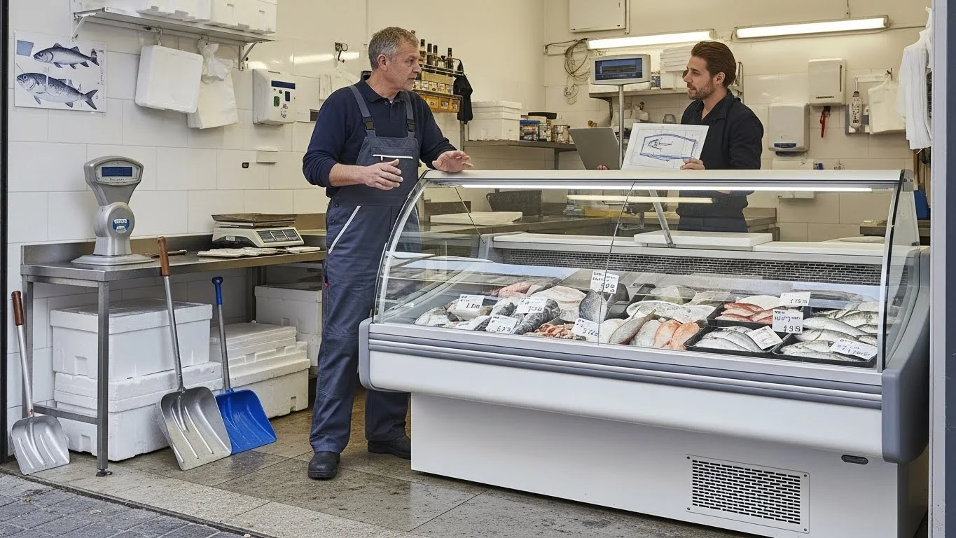 업소용 생선 냉장고