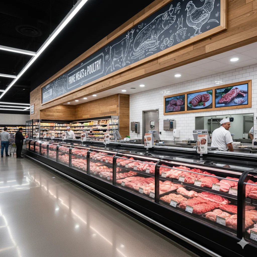 정육점 쇼케이스