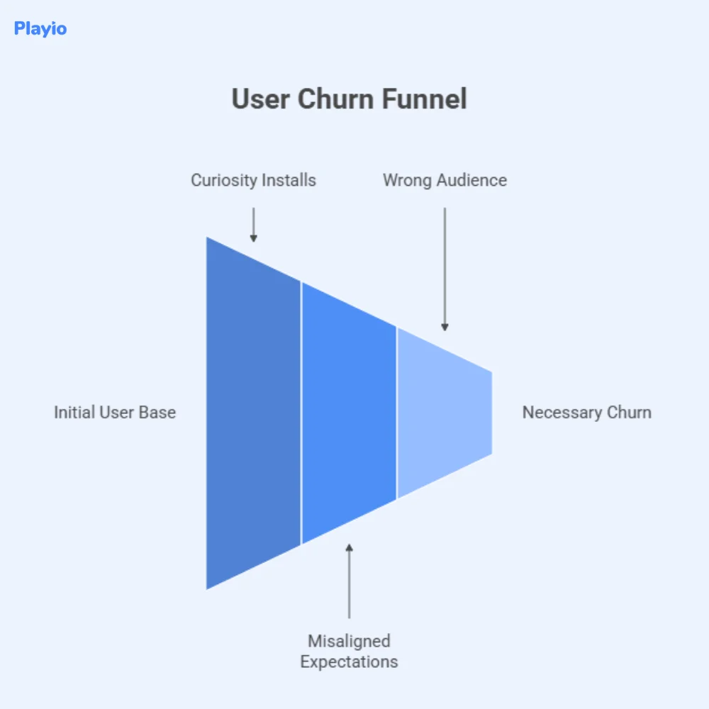 user churn funnel