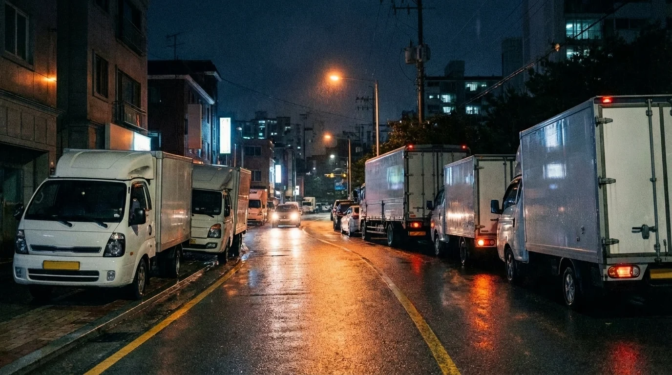 화물차 밤샘주차