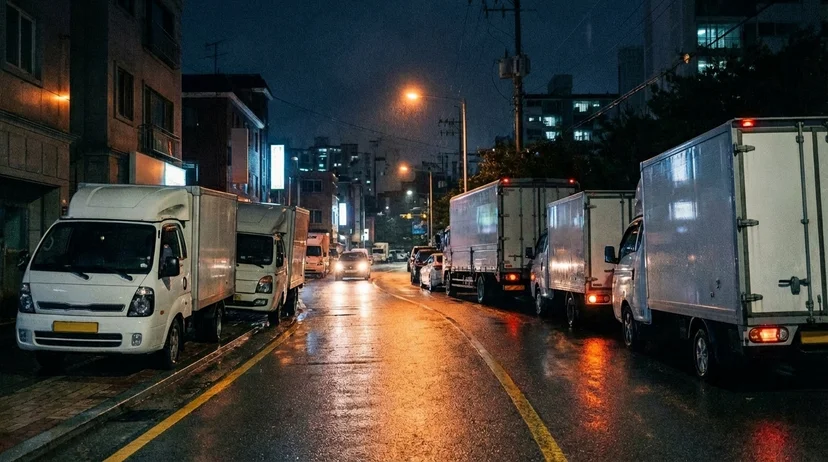 화물차 밤샘주차