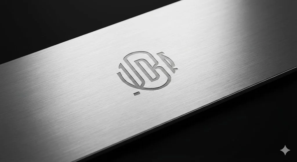 하이엔드 프리미엄 브랜드의 신뢰도를 나타내는 로고 각인