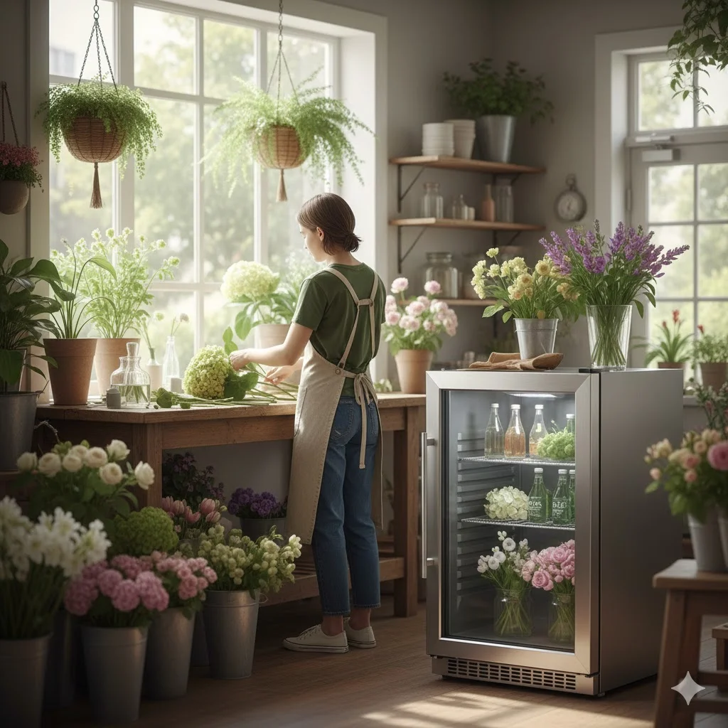 미니 꽃냉장고