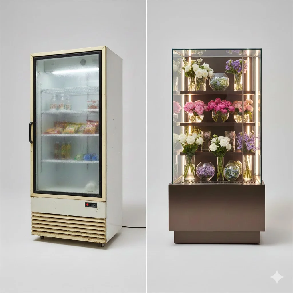 미니 꽃냉장고