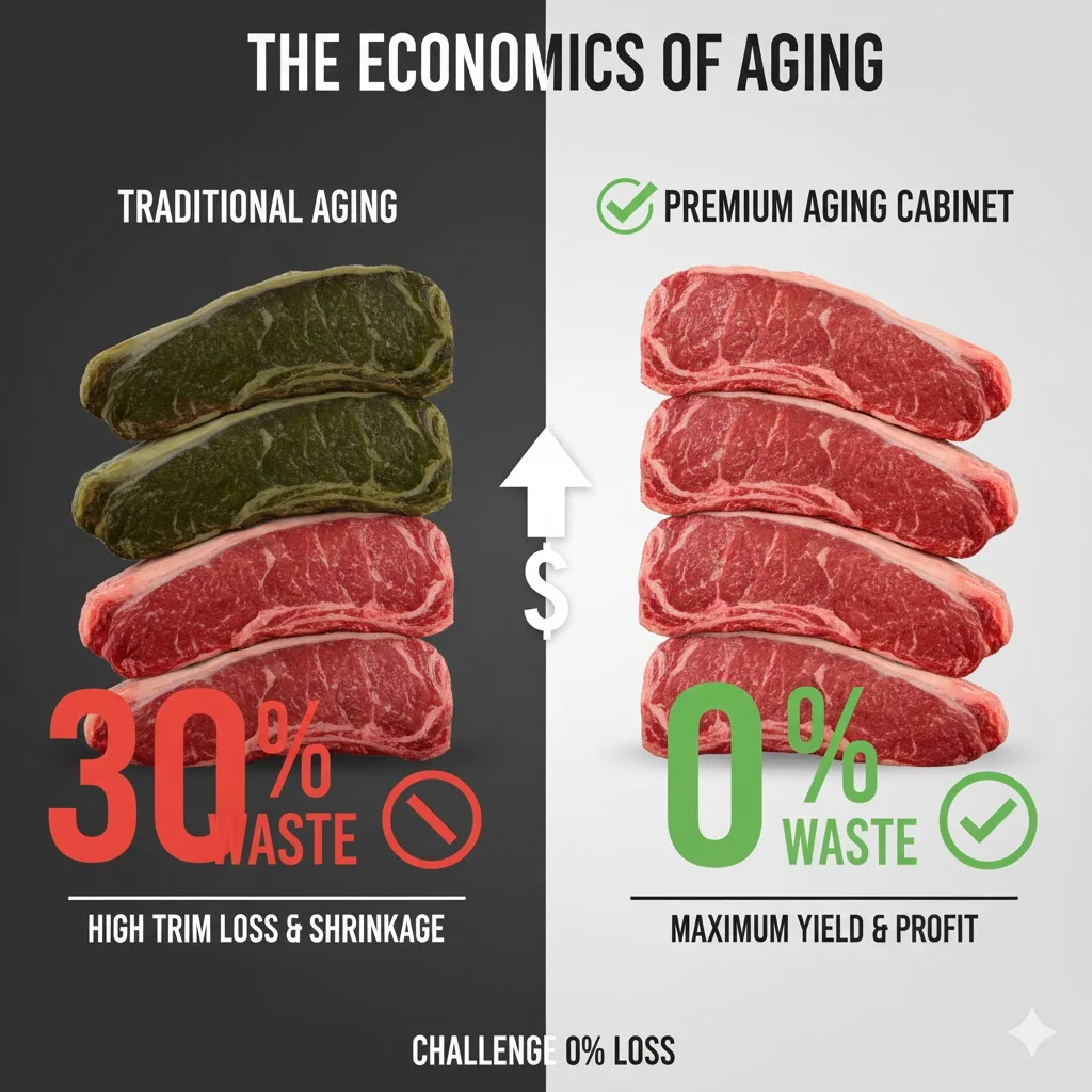 로스율 0%에 도전하는 프리미엄 업소용 숙성고