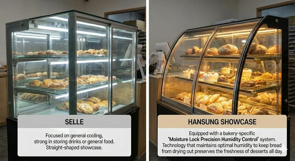 베이커리 전용 '수분 잠금 정밀 습도 제어' 시스템을 갖춘 한성시스템 쇼케이스
