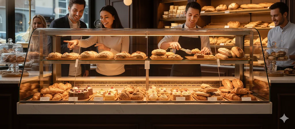 한성쇼케이스의 양곡면 진열장