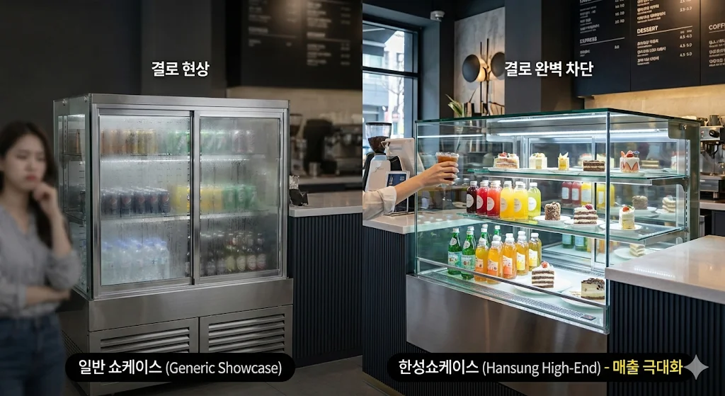 카페 음료 냉장고